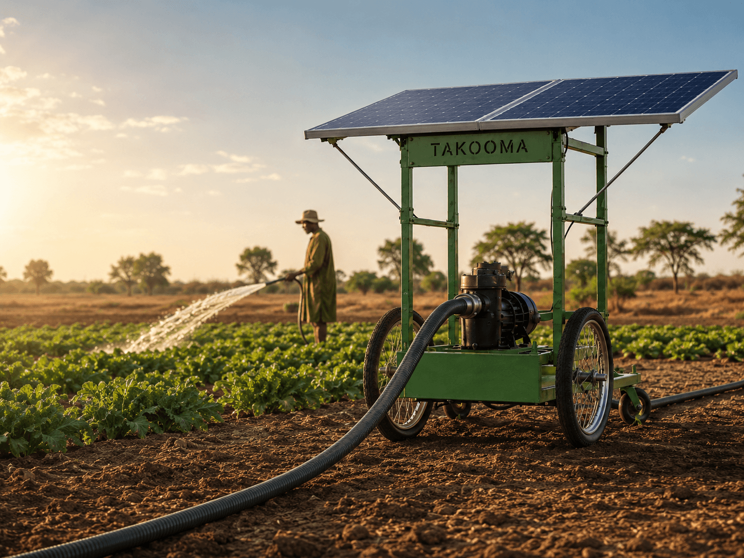 Irrigation des cultures avec TAKOOMA