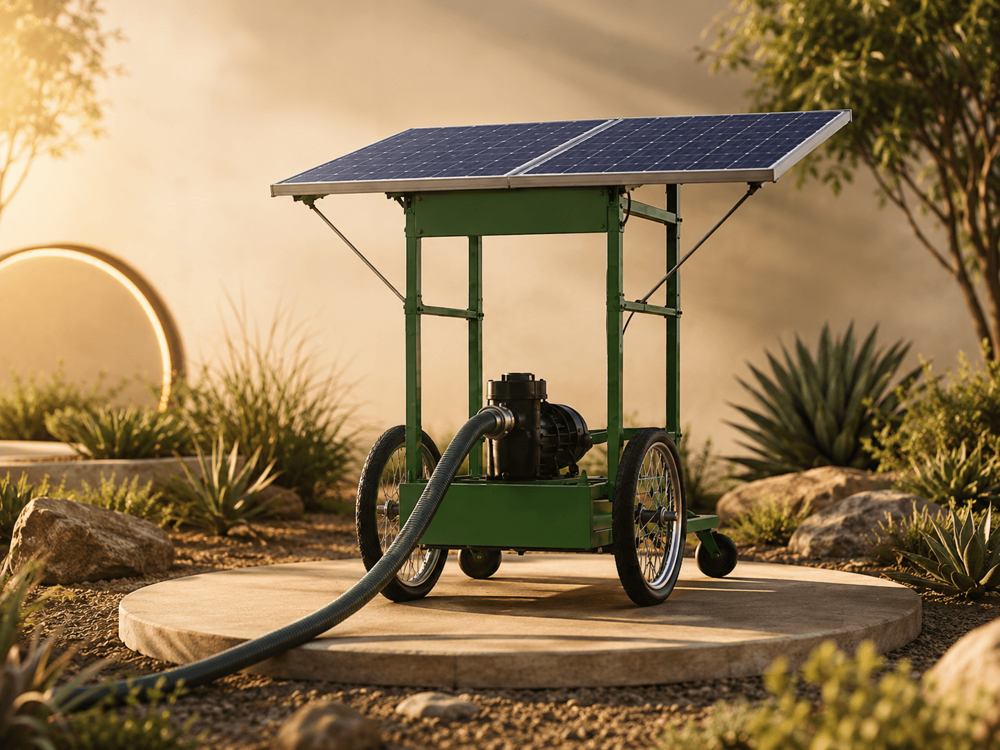 TAKOOMA, chariot d’irrigation solaire mobile
