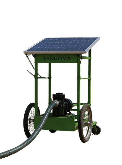 TAKOOMA vu de côté, roues et structure